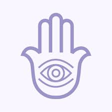 Hamsa Hand or Hand of Fatima Spiritual Healing Symbol