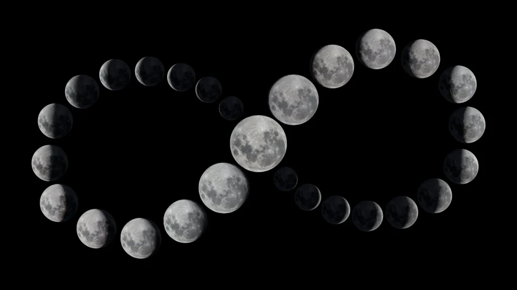 Moon Phases female strength symbol