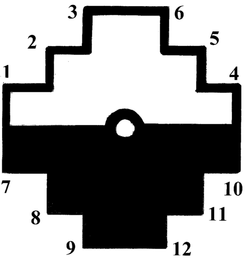 Chakana (Inca Cross) duality symbol