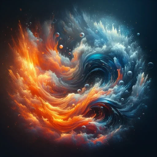 Fire and Water duality symbols