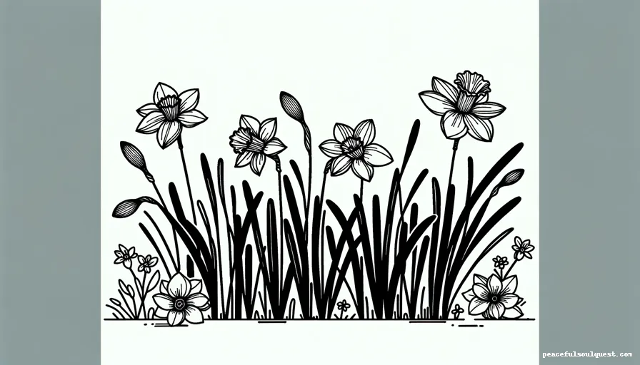 Daffodils and Narcissus flowers symbol of rebirth