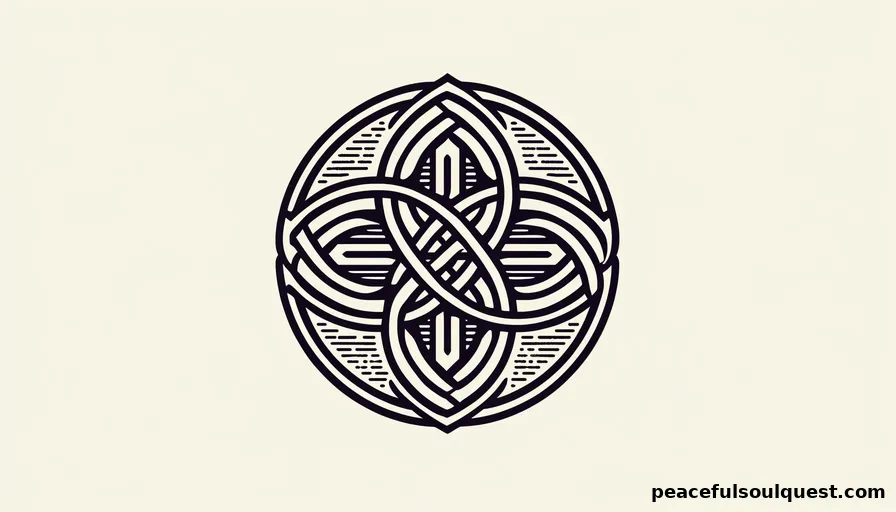 Shield knot one of Celtic Protective Symbols