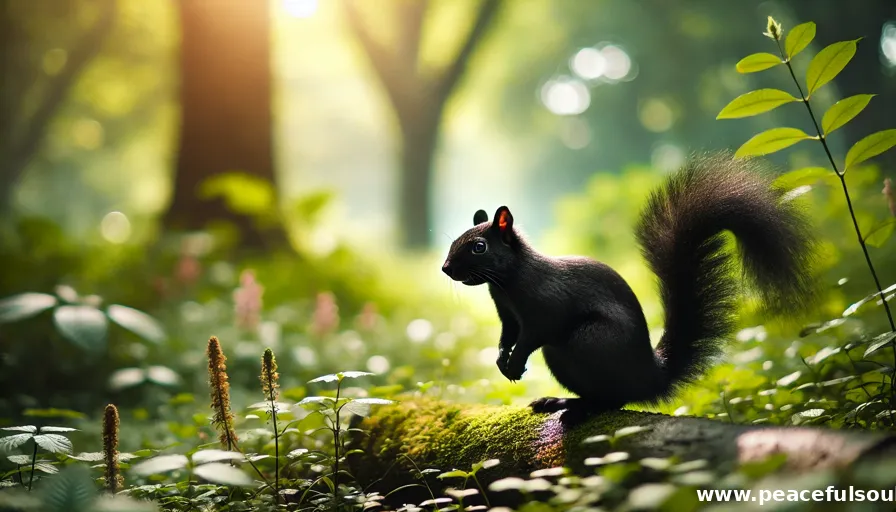 Black Squirrel in nature