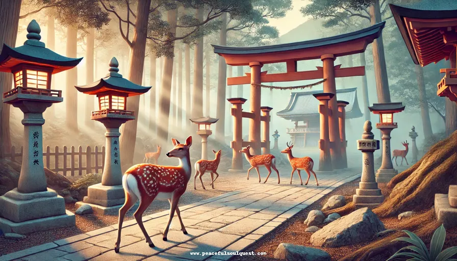 Deer spiritual Japanese Culture