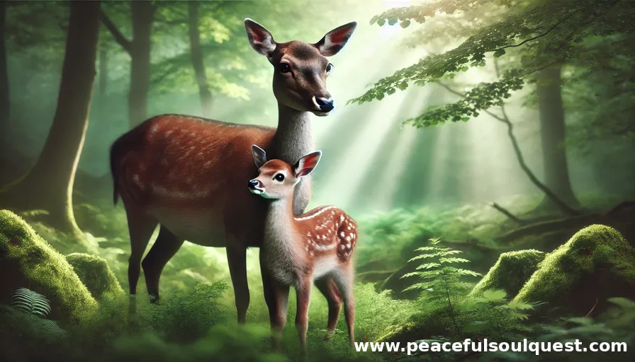 Dear Fawn symbol of love and compassion