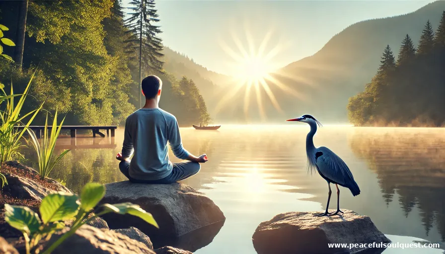 Mediation with Blue Heron