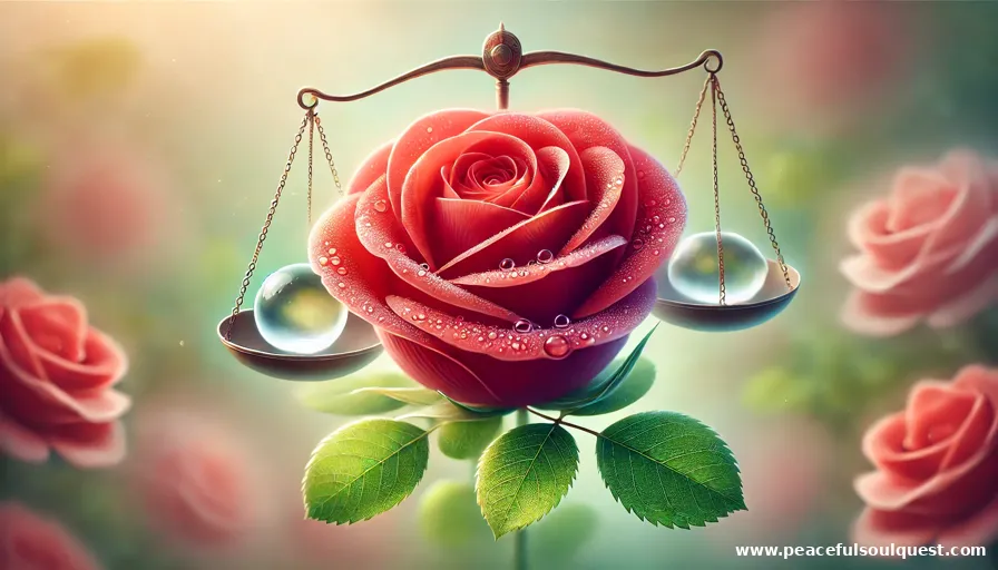 Rose symbol of inner beauty