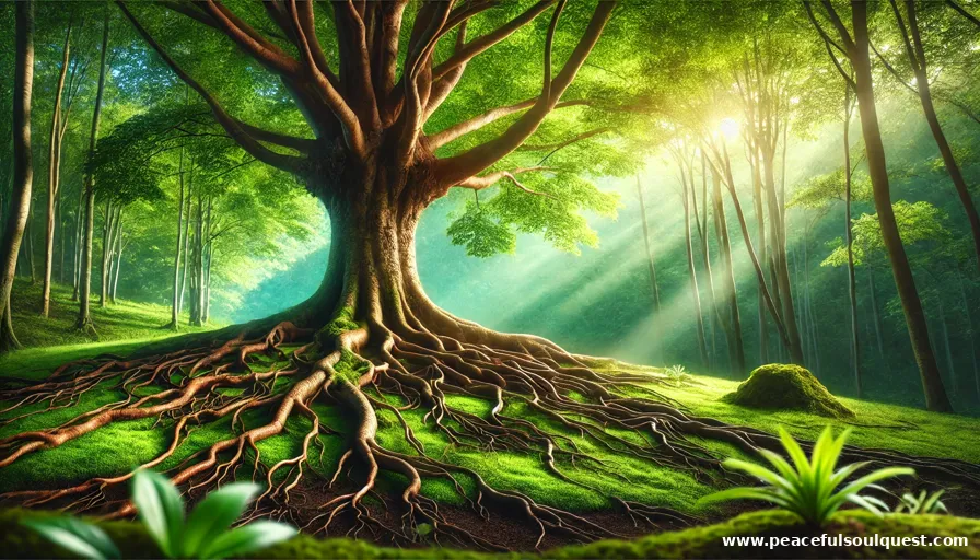 Tree symbol of inner beauty