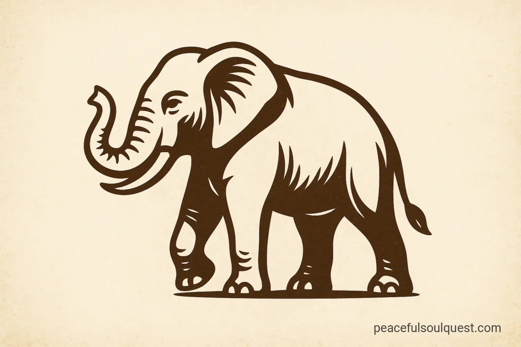 Elephant symbol of strength wisdom