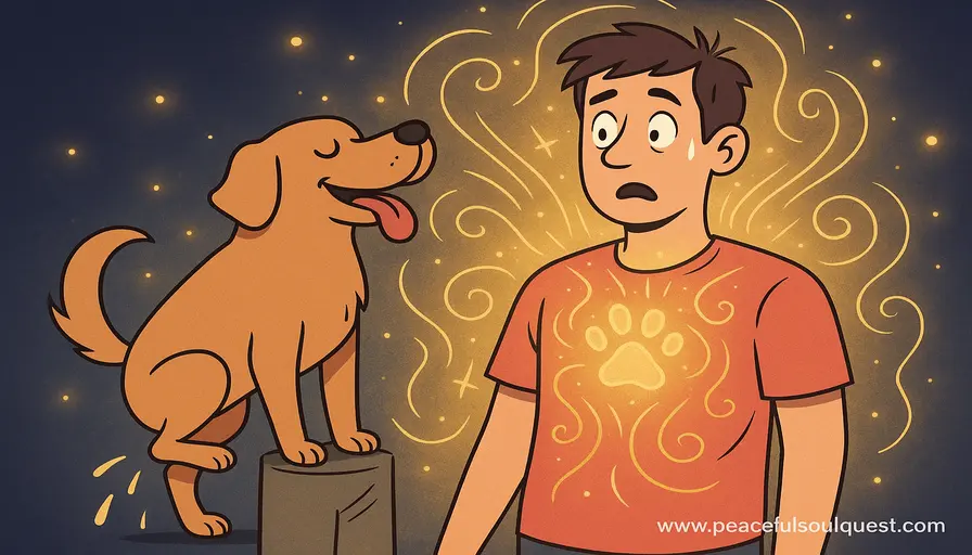 Spiritual meaning of a dog peeing on you